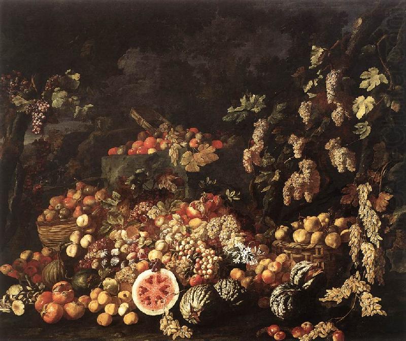 RECCO, Giuseppe Still-Life with Fruit and Flowers china oil painting image
